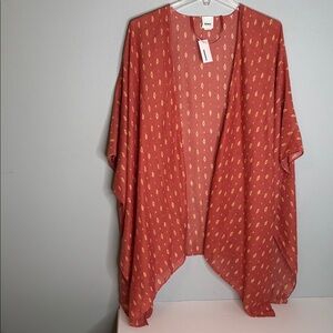 SONOMA GOODS FOR LIFE ZUMO GEO TACKED RUANA KIMONO